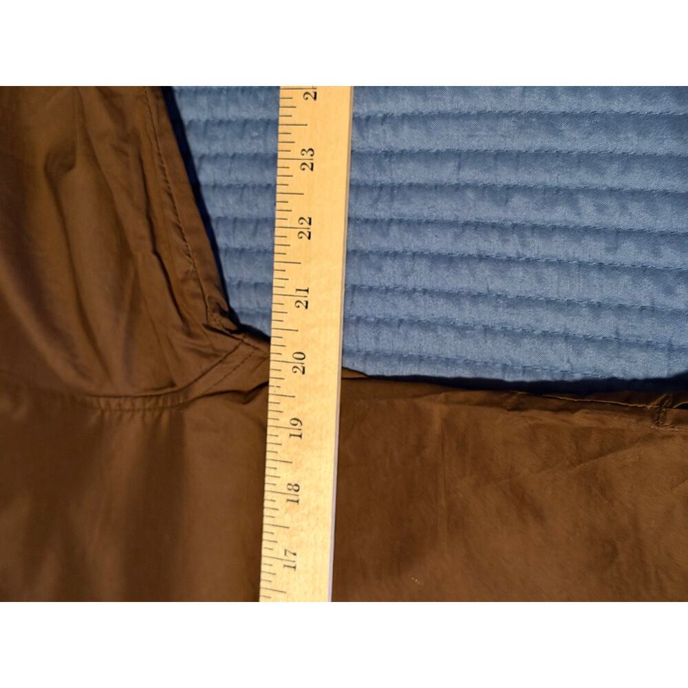 Everlane Brown Long Sleeve Button Down Cropped Cotton PJ Top Blouse Sz XS - Picture 9 of 12